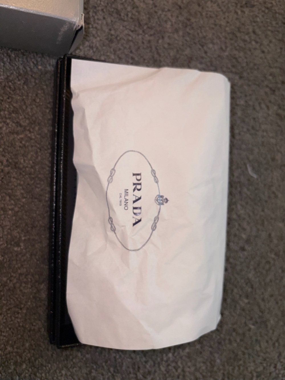 Prada Black Saffiano Leather Zip-Around Wallet with Gold Logo - Picture 13 of 16
